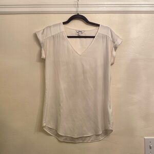 Express White Short Sleeve Blouse Size S